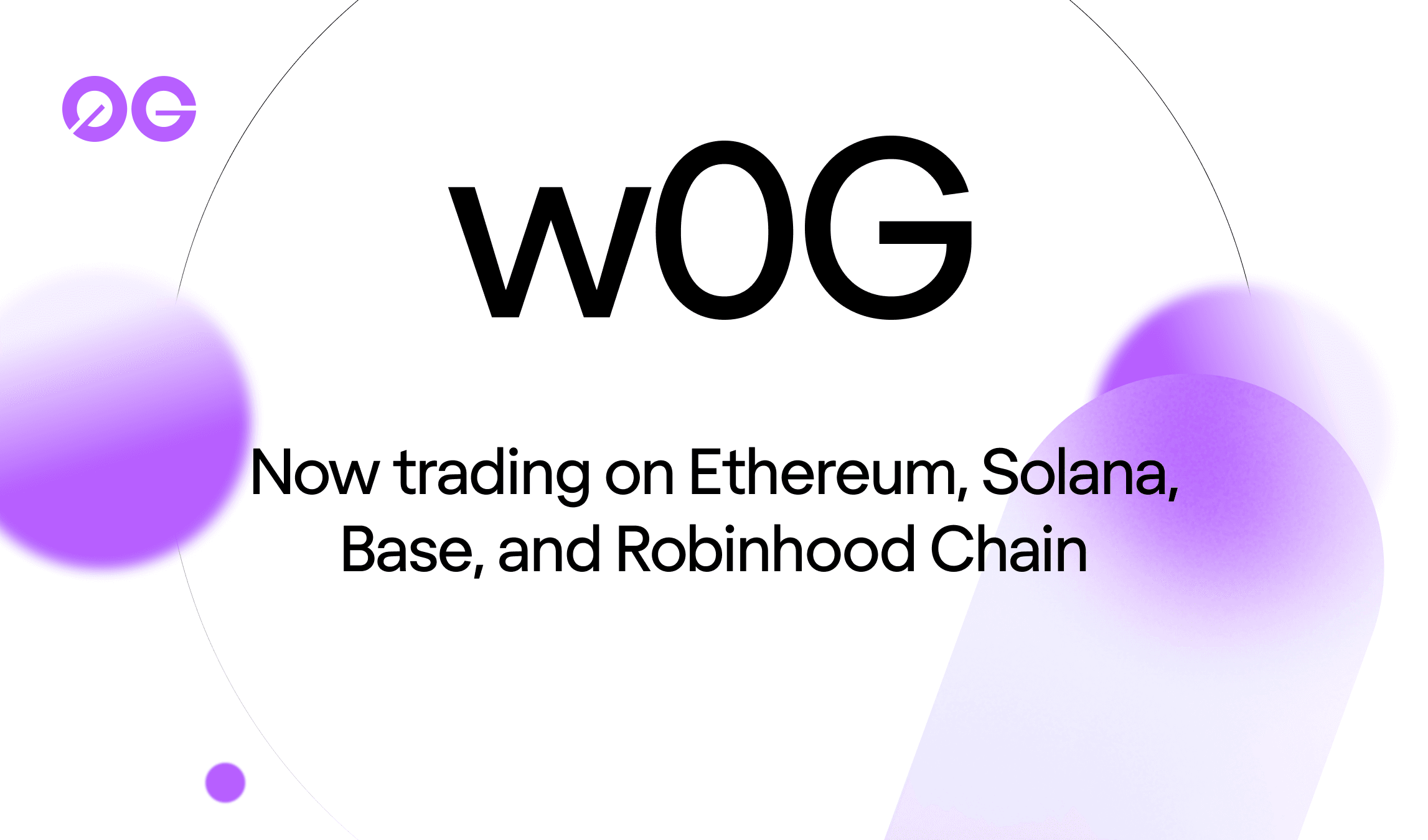 w0G Liquidity Is Live on Ethereum, Solana, Base, and Robinhood Chain